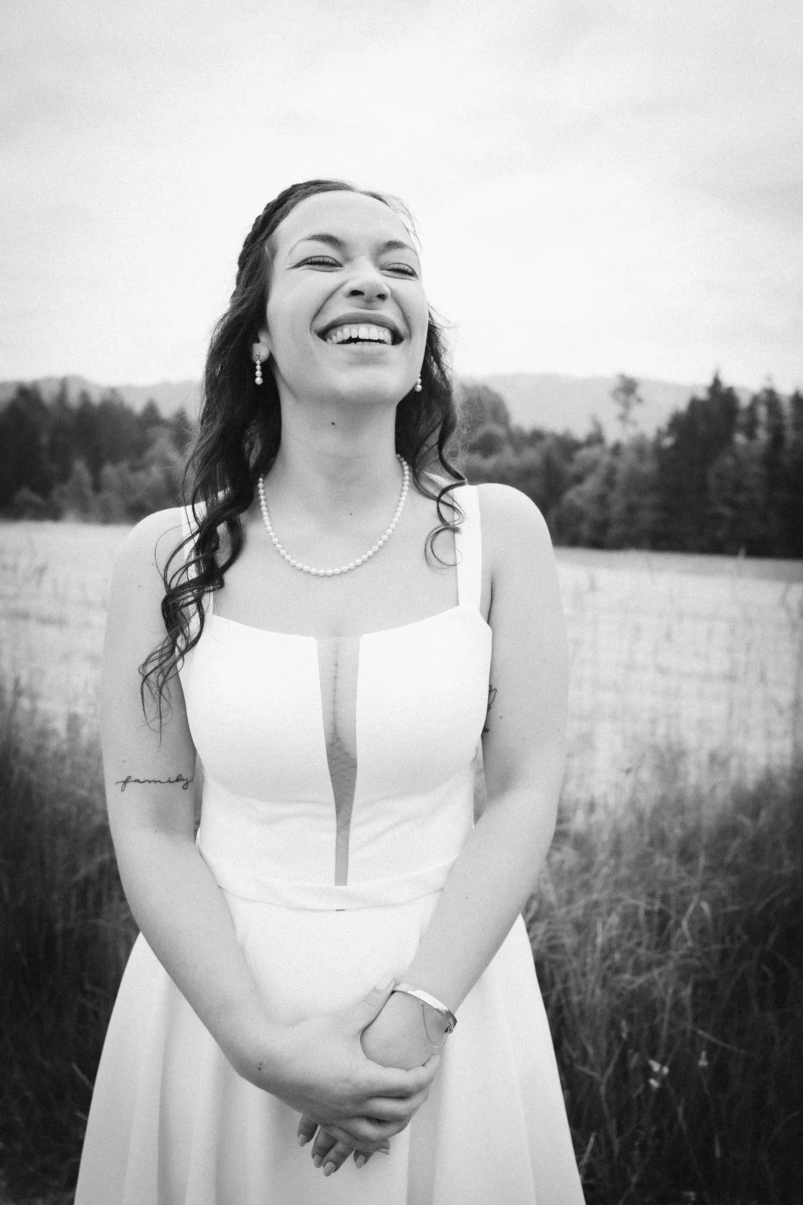 An authentic wedding moment captured by Cori Kasus