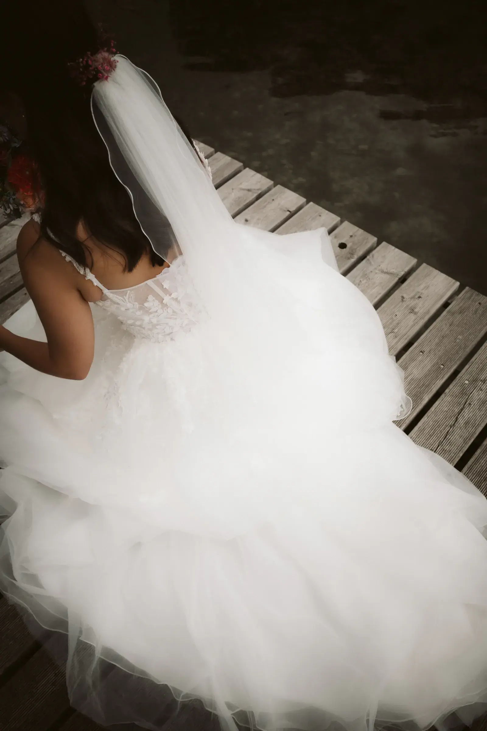 Fine-art wedding photography in black and white by Cori Kasus