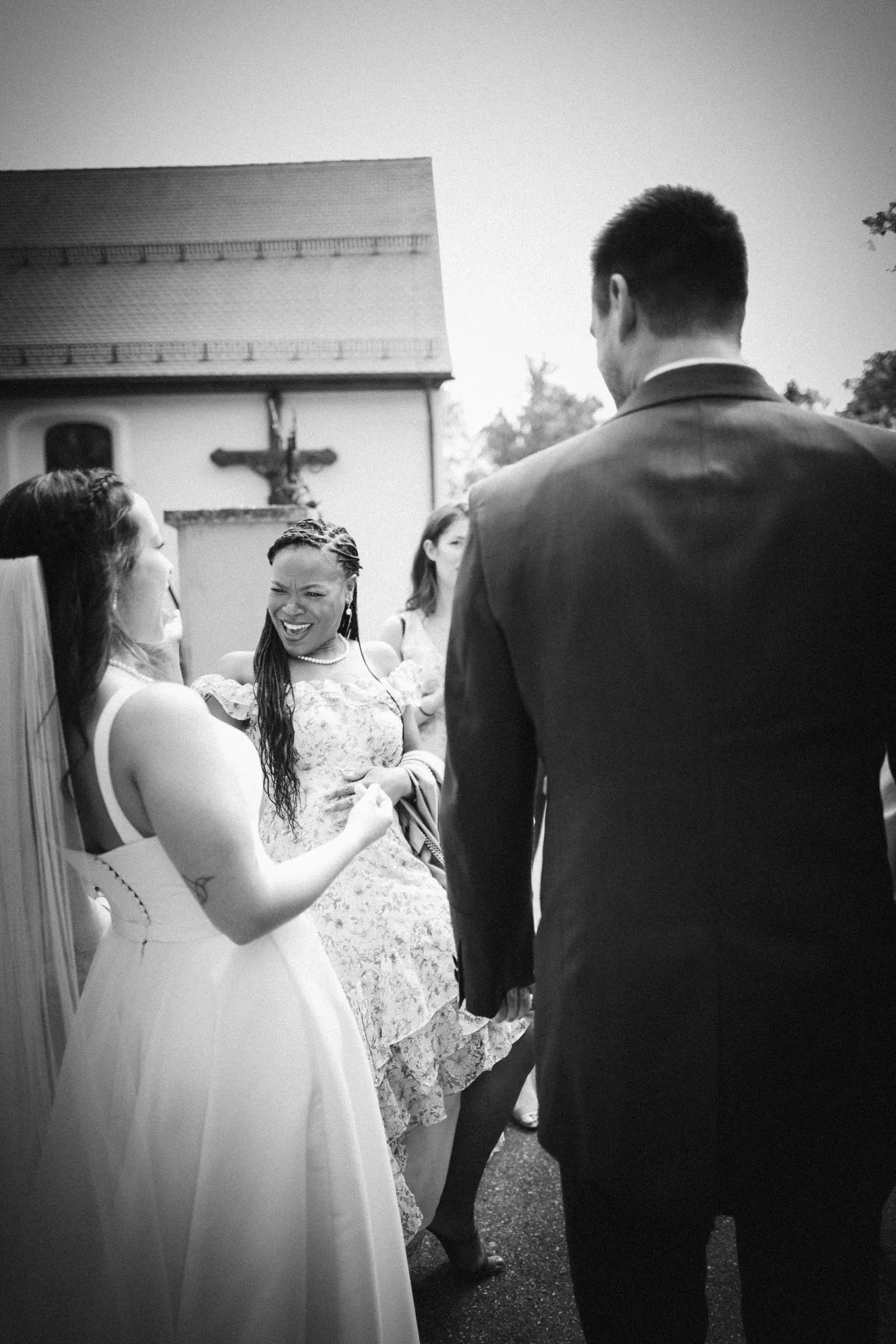 An authentic wedding moment captured by Cori Kasus