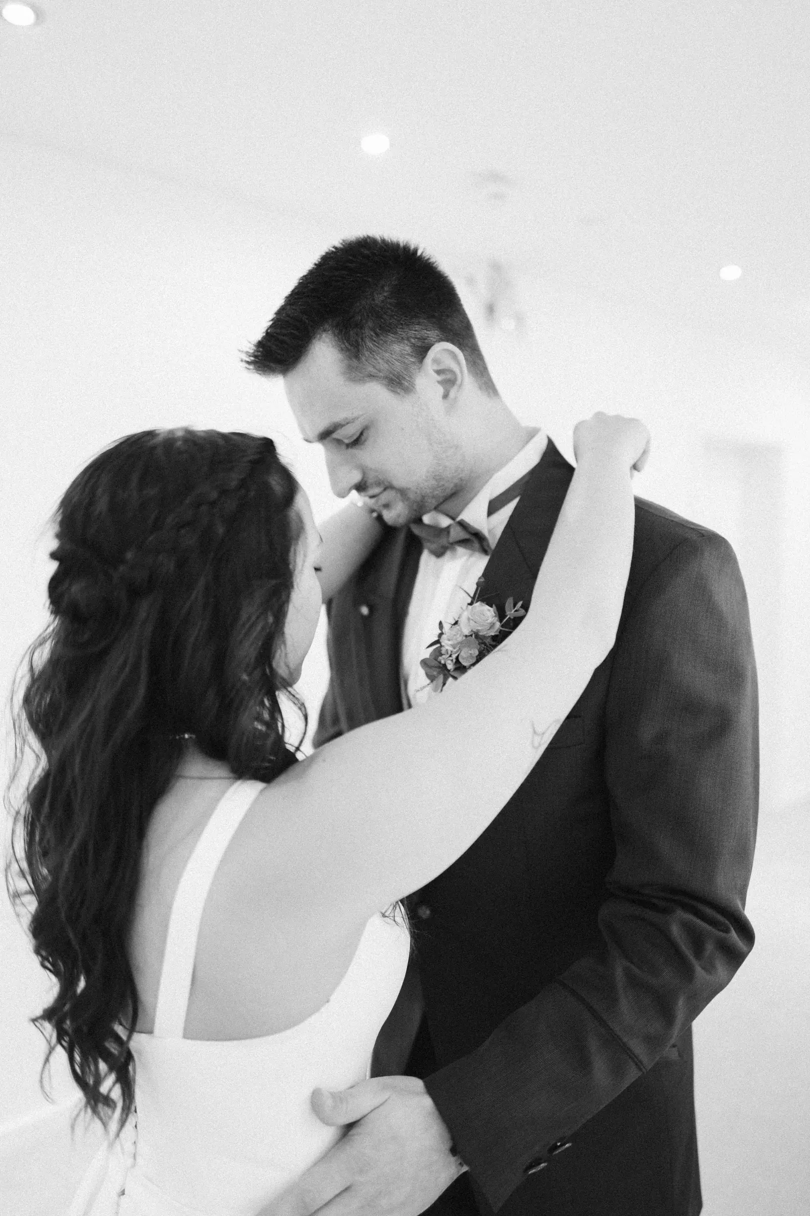 An authentic wedding moment captured by Cori Kasus