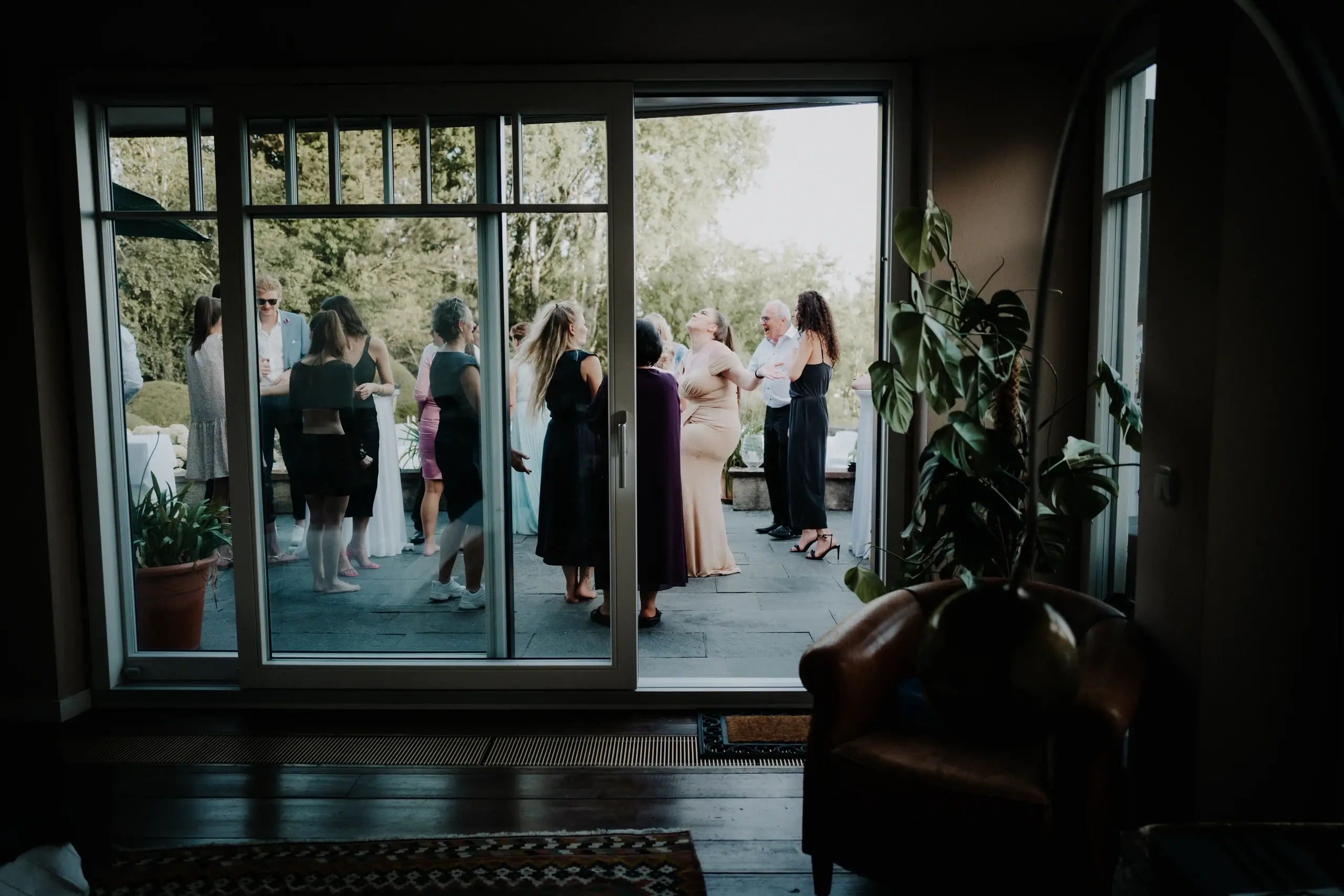 An emotional wedding moment photographed by Cori Kasus